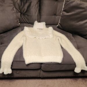 Zara NWT Cream Cowl Neck Sweater
